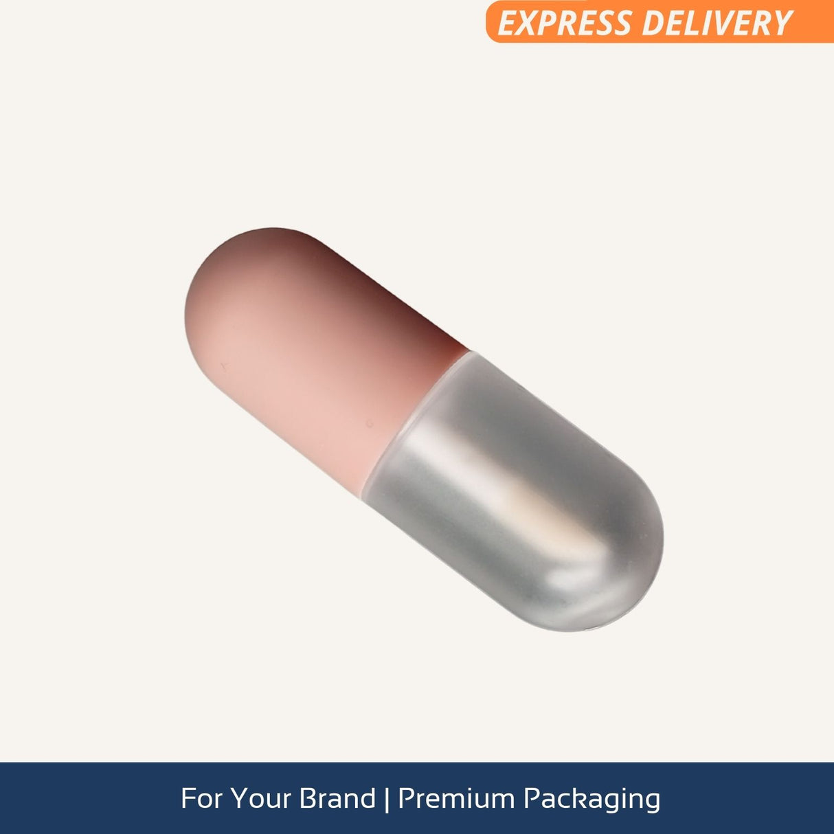 Paquete ENV-GAR-0065 Mini Tubo Lip Gloss Cacao Cápsula - Rosa Palo 2 ml