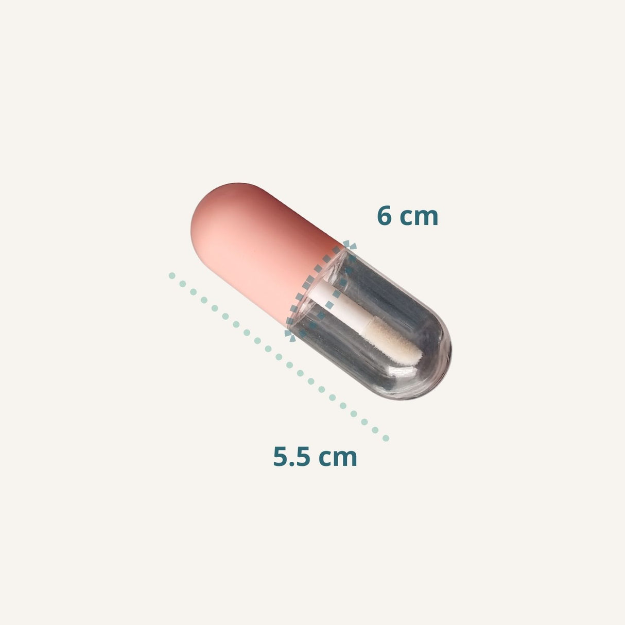 Paquete ENV-GAR-0064 Mini Tubo Lip Gloss Candy Cápsula - Rosa Pastel 2 ml
