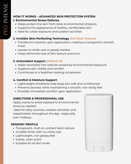 Transparent Skin-Perfecting Balm | 15 gr | Gardenia Crystal Veil | Pro-Intense Line