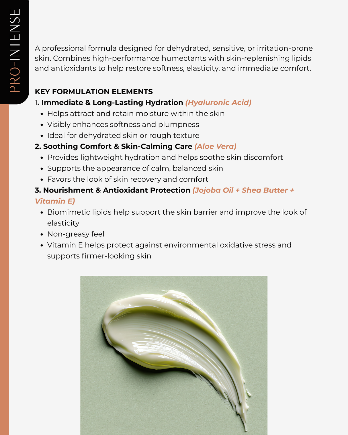 Aloe Vera Pulp Comfort Cream | 30 Gr | Pro-Intense Line