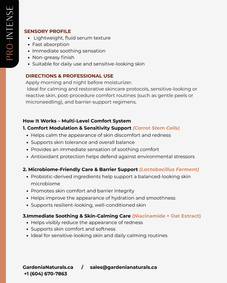 Multi-Level Comfort Serum Carrot Stem Cell & Lactobacillus Probiotic | 30 gr | Pro-Intense Line