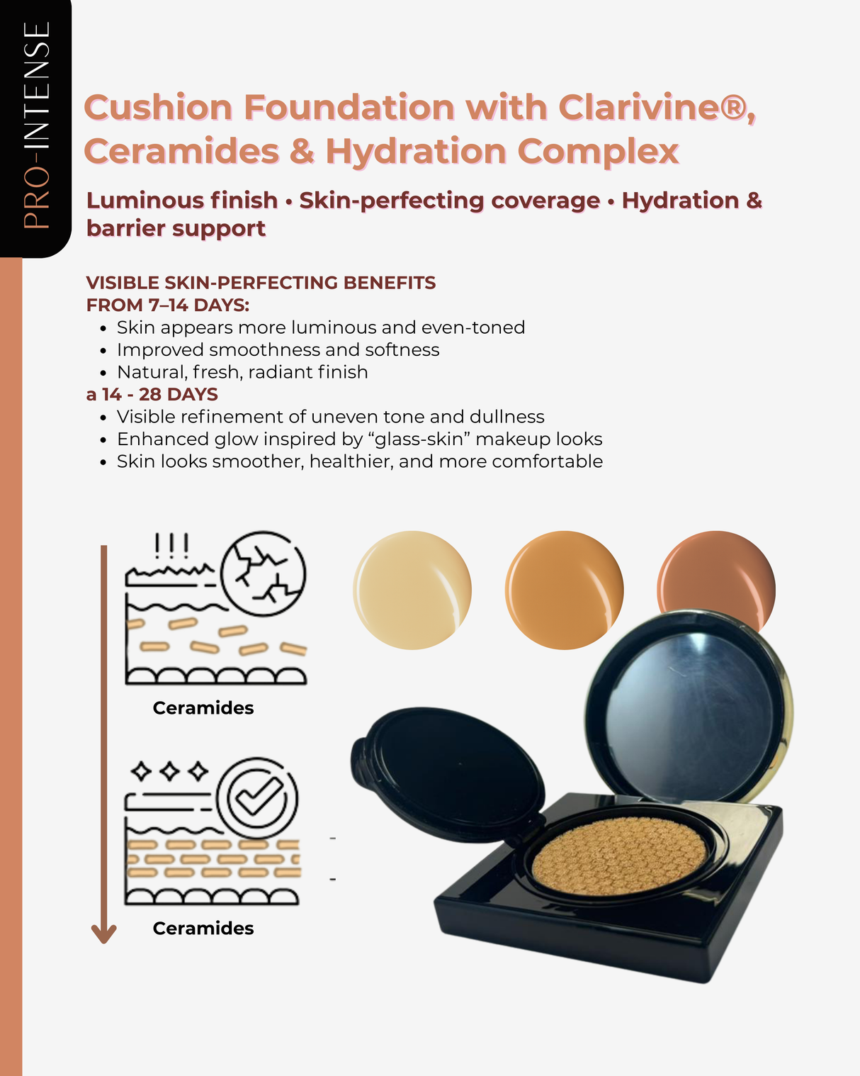 Cushion Foundation #10 Linen | 10 gr | Pro-Intense Line