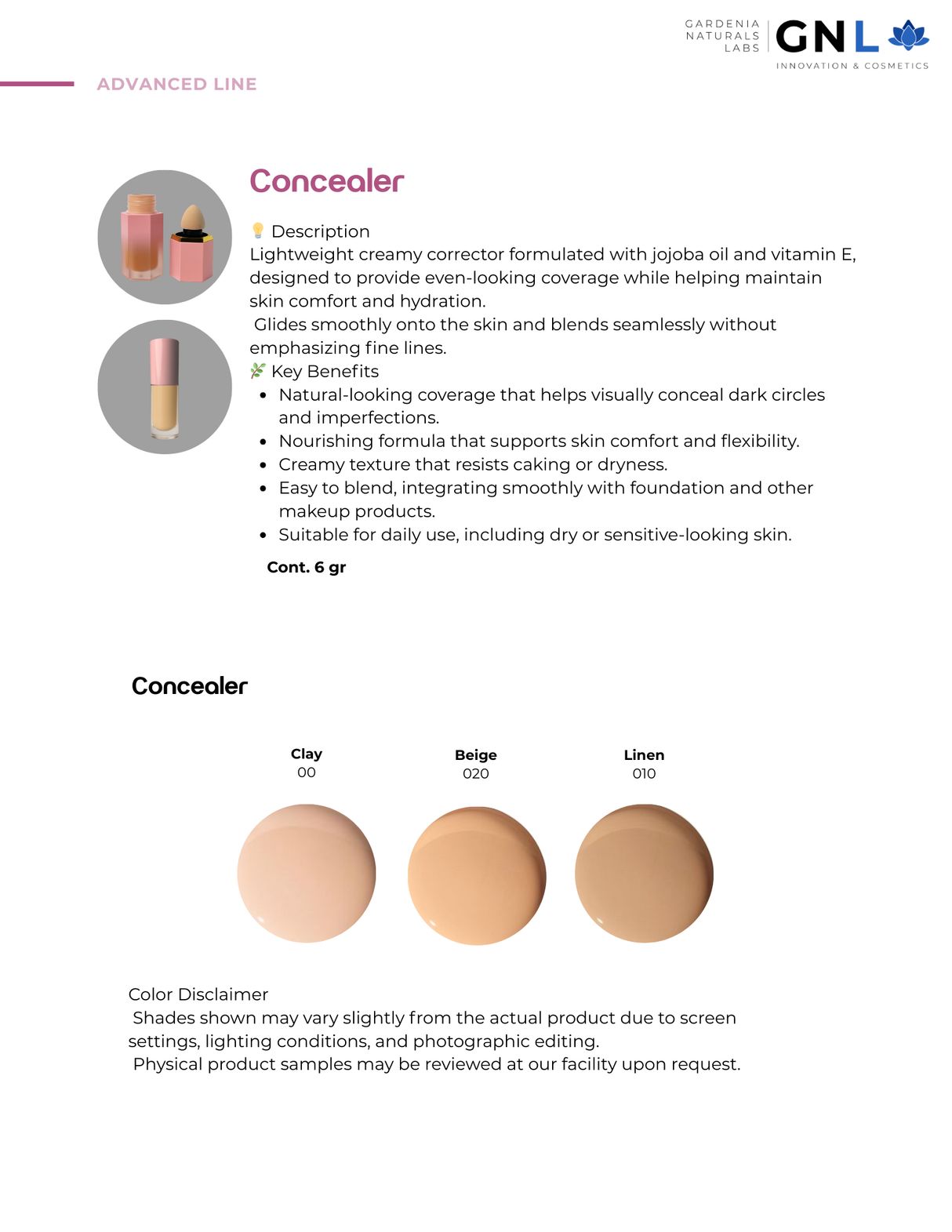 Concealer #00 Clay | 6 gr | Advanced Line